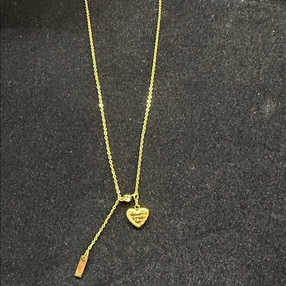 Gold Heart Pendant Necklace